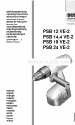 Bosch PSB 12 VE-2 Panduan Petunjuk Pengoperasian