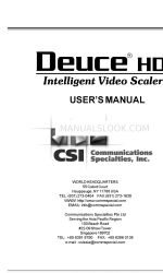 Communications Specialties DEUCE HD Panduan Pengguna