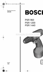 Bosch PSR 960 Gebruiksaanwijzing