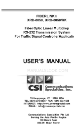 Communications Specialties FIBERLINK XRD-8050 Руководство пользователя