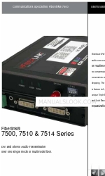 Communications Specialties Fiberlink 7500 Series Manual del usuario