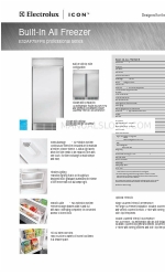 Electrolux E32AF75FPS - Icon - Refrigerator Manuale delle dimensioni