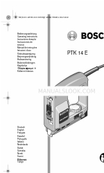 Bosch PTK 14 E Panduan Petunjuk Pengoperasian
