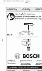 Bosch RA1165 Instrukcja obsługi/bezpieczeństwa