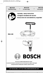 Bosch RA1165 Kullanım/Güvenlik Talimatları Kılavuzu