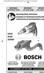 Bosch SG450 Manuel d'utilisation et de sécurité