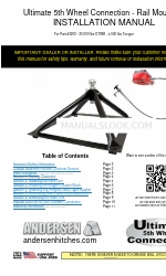 Andersen Hitches Ultimate 5th Wheel Connection Installatiehandleiding