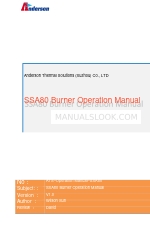 Anderson 80G130 Operation Manual