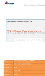 Anderson FFA10 Manuel d'utilisation