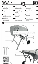 ATIKA BWS 500 Foglio di istruzioni per il montaggio e il funzionamento