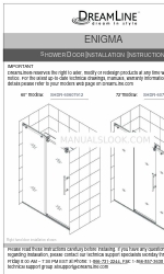 Dreamline ENIGMA SHDR-60727912 Series Manuale di istruzioni per l'installazione