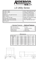 Anderson Manufacturing LS Utility Series 사양 시트