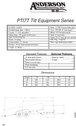 Anderson Manufacturing Tilt Equipment Series PT17T Hoja de especificaciones