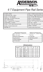 Anderson Manufacturing 6 T Equipment Pipe Rail Series Specificatie