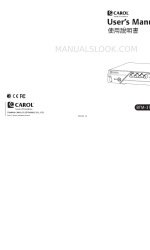 CAROL BTM-311RH Manual del usuario