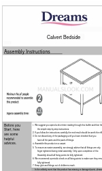 DREAMS Calvert Bedside 組み立て説明書