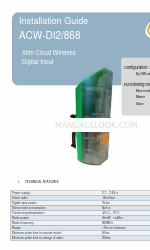 ATIM ACW-DI2/868 Руководство по установке