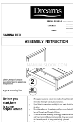 DREAMS CLARK BED DOUBLE Manual Instruksi Perakitan