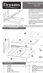 DREAMS FRANCIS OTTOMAN BEDGAS LIFT 조립 설명서