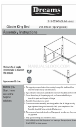 DREAMS Glacier King Bed Manuel d'instructions de montage