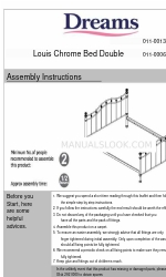 DREAMS Louis Chrome Bed Double 組み立て説明書