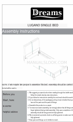 DREAMS LUGANO SINGLE BED 組み立て説明書