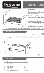 DREAMS San Diego TV Bedstead Manual Instruksi Perakitan