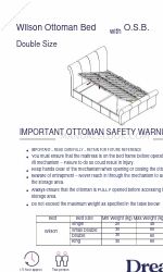 DREAMS Wilson Ottoman Bed with O.S.B. マニュアル