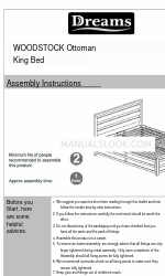 DREAMS WOODSTOCK Ottoman King Bed 조립 지침 매뉴얼