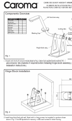 Caroma CARE 800 EASY HEIGHT ARMREST Instruções de instalação