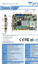 Atiosys SMB-750 Especificações técnicas