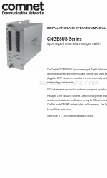 Comnet CNGE8US Series Посібник з монтажу та експлуатації