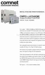 Comnet CWFE1COAX Manual de instalación y funcionamiento