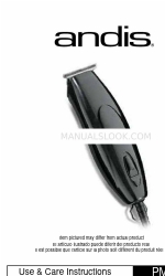 Andis Pivot Pro Trimmer PMT-1 Руководство по эксплуатации и уходу