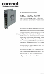 Comnet CNFE4+1SMSM2POE Installation And Operation Manual