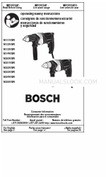 Bosch 1035VSR - 1/2 High Speed Drill 8.0A Betriebs-/Sicherheitshandbuch