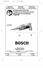 Bosch 11234VSR Посібник з експлуатації/техніки безпеки