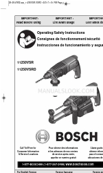 Bosch 11250VSRD Panduan Petunjuk Pengoperasian/Keselamatan