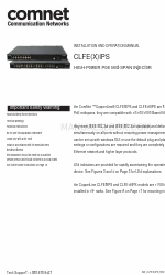 Comnet CopperLine CLFE8IPS Installation And Operation Manual