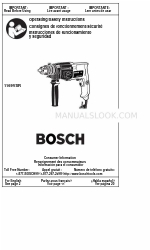 Bosch 1169VSR - 1/2 Inch Dual Torque Double Insulated Drill Kullanım/Güvenlik Talimatları Kılavuzu