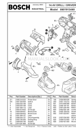 Bosch 13614 Daftar Bagian