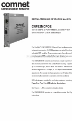 Comnet CNFE2MCPOE 設置および操作マニュアル