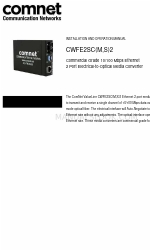 Comnet CWFE2SCM2 Manual de instalação e operação