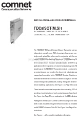 Comnet FDC8ISOTM1 Installation And Operation Manual