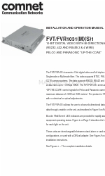 Comnet FVT1031 Руководство по установке и эксплуатации