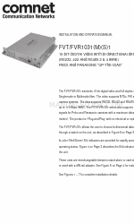 Comnet FVT1031S1 Руководство по установке и эксплуатации