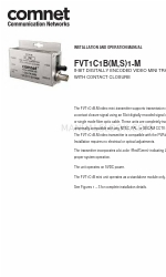 Comnet FVT1C1BS1-M Installation And Operation Manual