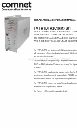 Comnet FVTR1D1A2C1S1 Manual de instalação e operação