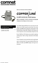 Comnet COPPERLINE CLRFE1EOUE/M Installation And Operation Manual