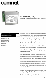 Comnet FDW1000S/R Manual de instalação e operação